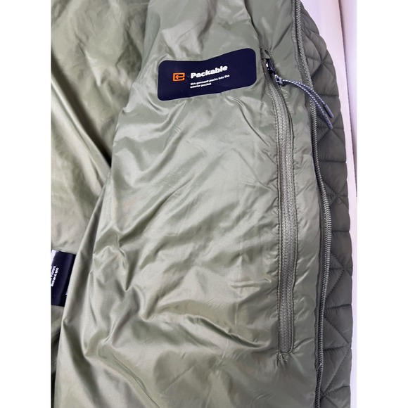Bass Outdoor Men's Quilted Full Zip Jacket Moss Green Sz Large Lightweight NWT - Picture 11 of 16